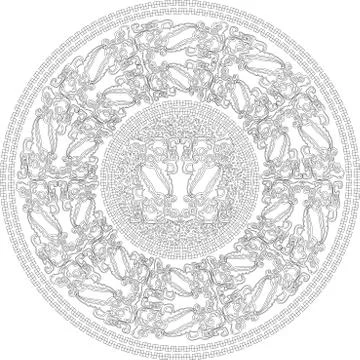 Ancient Background Illustration Stock Illustration