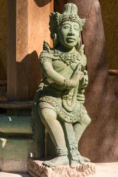 Ancient Balinese statue Stock-Fotos
