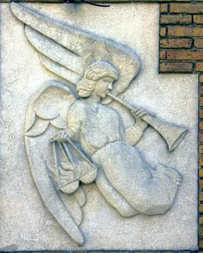 Ancient bas-reliefs on the Windows and walls of historical buildings Ancie... Stock Photos