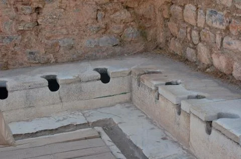 Ancient Bathroom in Egypt Stock Photos
