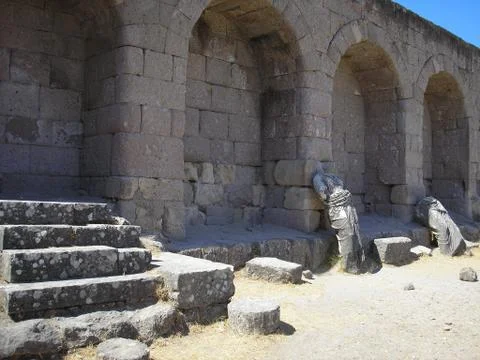 Ancient baths Asclepion in Kos Foto stock