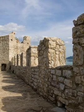 Ancient battlements Foto stock