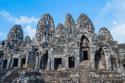 Ancient Bayon Temple Stock Photos