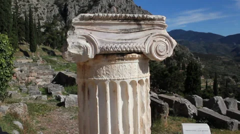 Ancient Beautiful Column Video stock 36188443