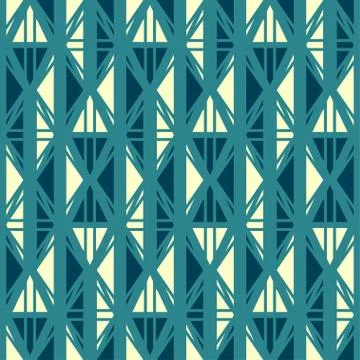 Ancient blue seamless pattern Stock Illustration