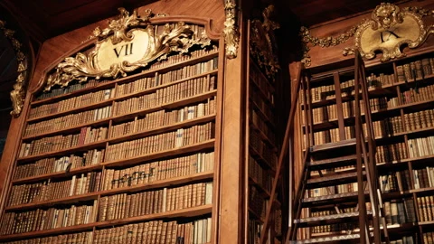 Ancient Book Archive Full Of Texts Stock Footage 336500860