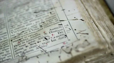 Ancient Book Stock Footage 8979602