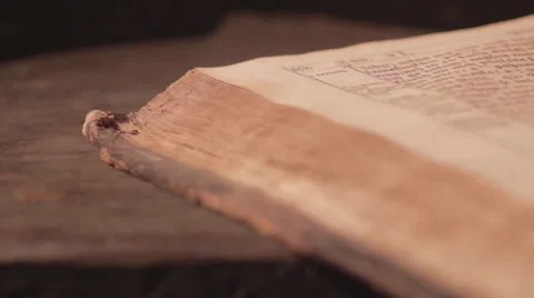Ancient book Stock Footage
