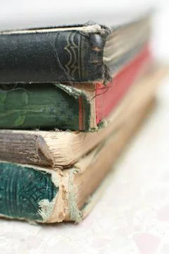 Ancient Books close-up of a stack of old books, very shallow DOF! Copyrigh... 写真素材