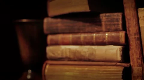 Ancient books Stock Footage