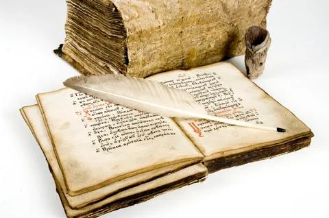 The ancient books Stock Photos