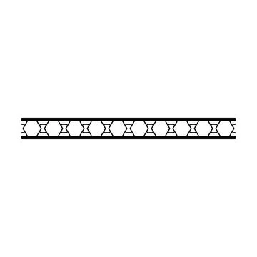 Ancient border frame icon, pattern divider horizontal line vector shape ico.. Stock Illustration