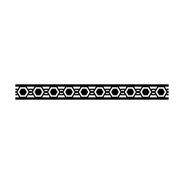 Ancient border frame icon, pattern divider horizontal line vector shape ico.. Stock Illustration