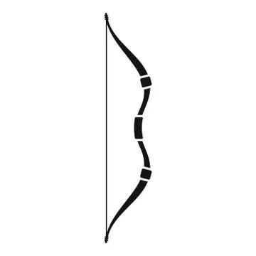 Ancient bow icon, simple style Stockillustratie