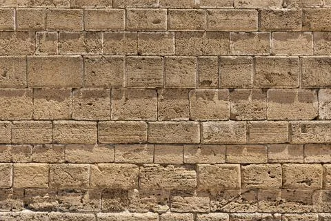 Ancient Brick Stone Wall Foto stock