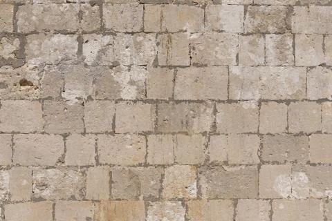 Ancient Brick Stone Wall Foto stock
