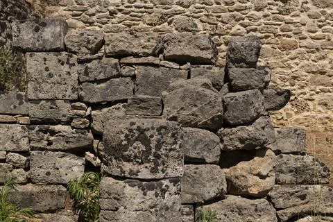 Ancient Brick Stone Wall Stock Photos