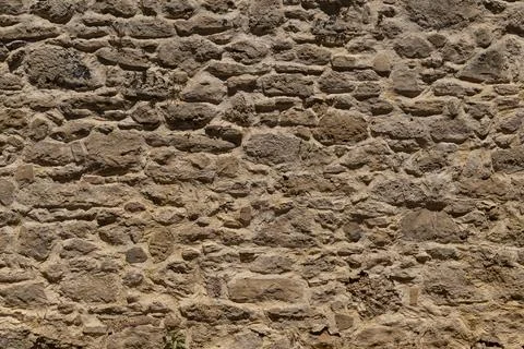 Ancient Brick Stone Wall Foto stock