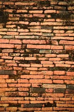 Ancient brick wall Stock Photos