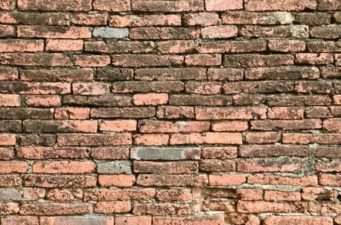 Ancient brick wall Stock Photos