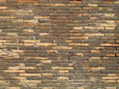 Ancient bricks wall Stock Photos