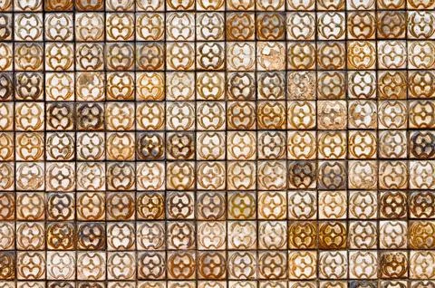Ancient brown tile Stock Photos