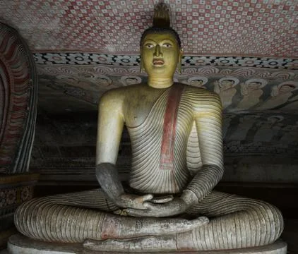 Ancient buddha statue image Stock Photos