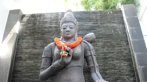 Ancient Buddha Statue Outdoor Stock Footage 133986566