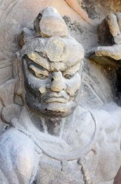 Ancient buddha statue Stock Photos