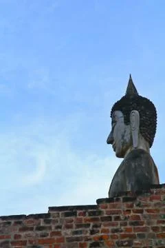 Ancient buddha statue Stock Photos