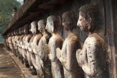 Ancient Buddha in Sukhothai Stock Photos