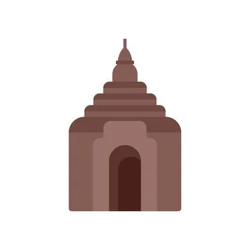 Ancient buddhist temple building representing spirituality and culture Ilustración de archivo