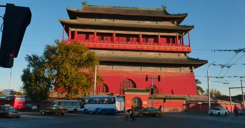 Ancient Building  in Beijing Stock Footage 67933538