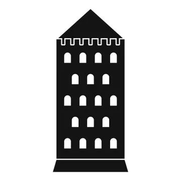 Ancient building icon, simple style Ilustración de archivo