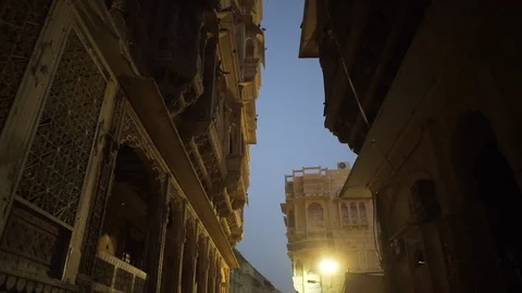 Ancient building in Jaisalmer Stock Footage 111672190