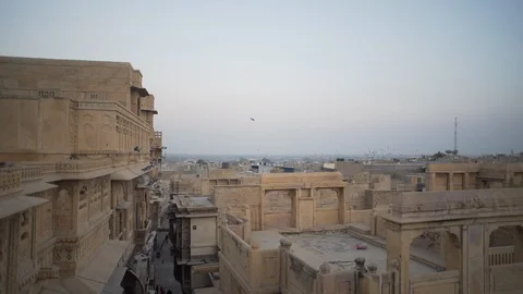 Ancient building in Jaisalmer Stock Footage 111673358