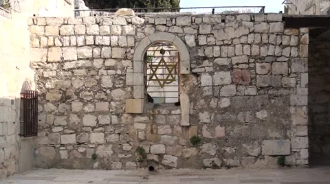 Ancient building is in Jerusalem. Stock Footage 45543828