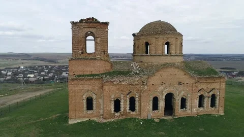 Ancient building outside the city Video stock 158480746