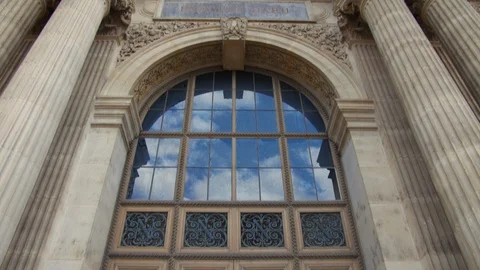 The ancient building in Paris Stock Footage 124961143