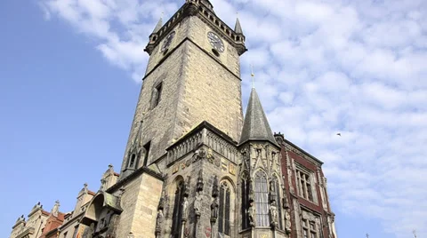 Ancient building in prague Video stock 32978849