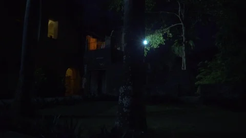 Ancient building surrounded by trees Stock Footage 85780071