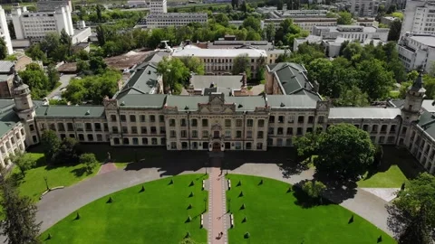Ancient Building University Stock Footage 131305108