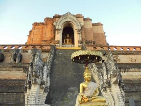 Ancient buildings in the temple Foto stock