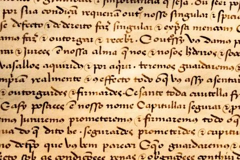 Ancient calligraghy Stockfoto's