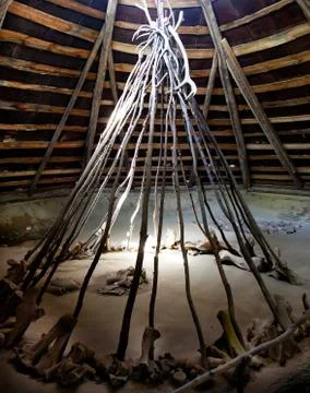 Ancient campfire 스톡 사진