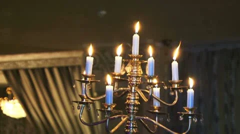 Ancient candlestick Video stock 8853115