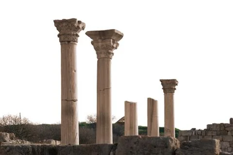 Ancient castle with columns Stock Photos