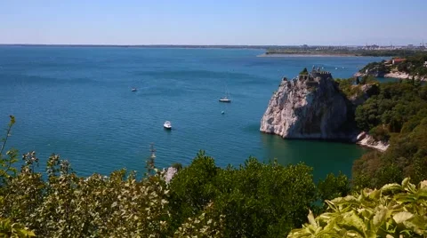 Ancient Castle of Duino Stock Footage 67098142