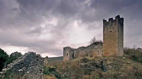 Ancient castle Stock Footage 2690820