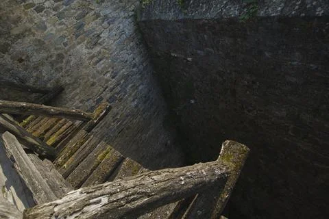 Ancient Castle Inside View Foto stock